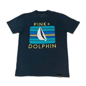 Pink Dolphin Navy T-Shirt